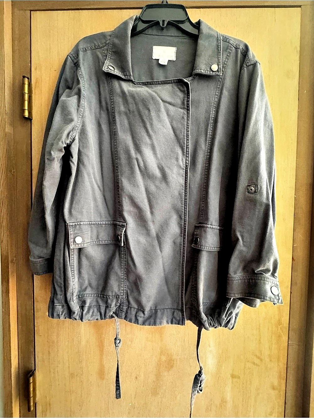 Caslon Utility Jacket Blue Size Medium